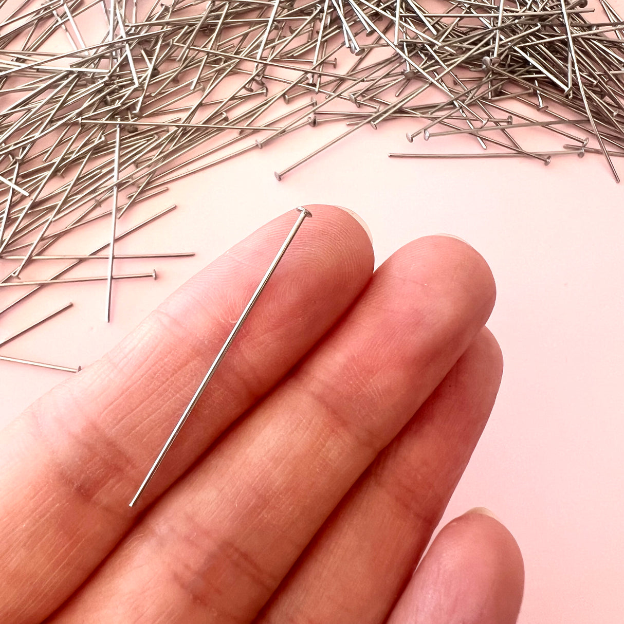 Flat Head Pins - Stainless Steel