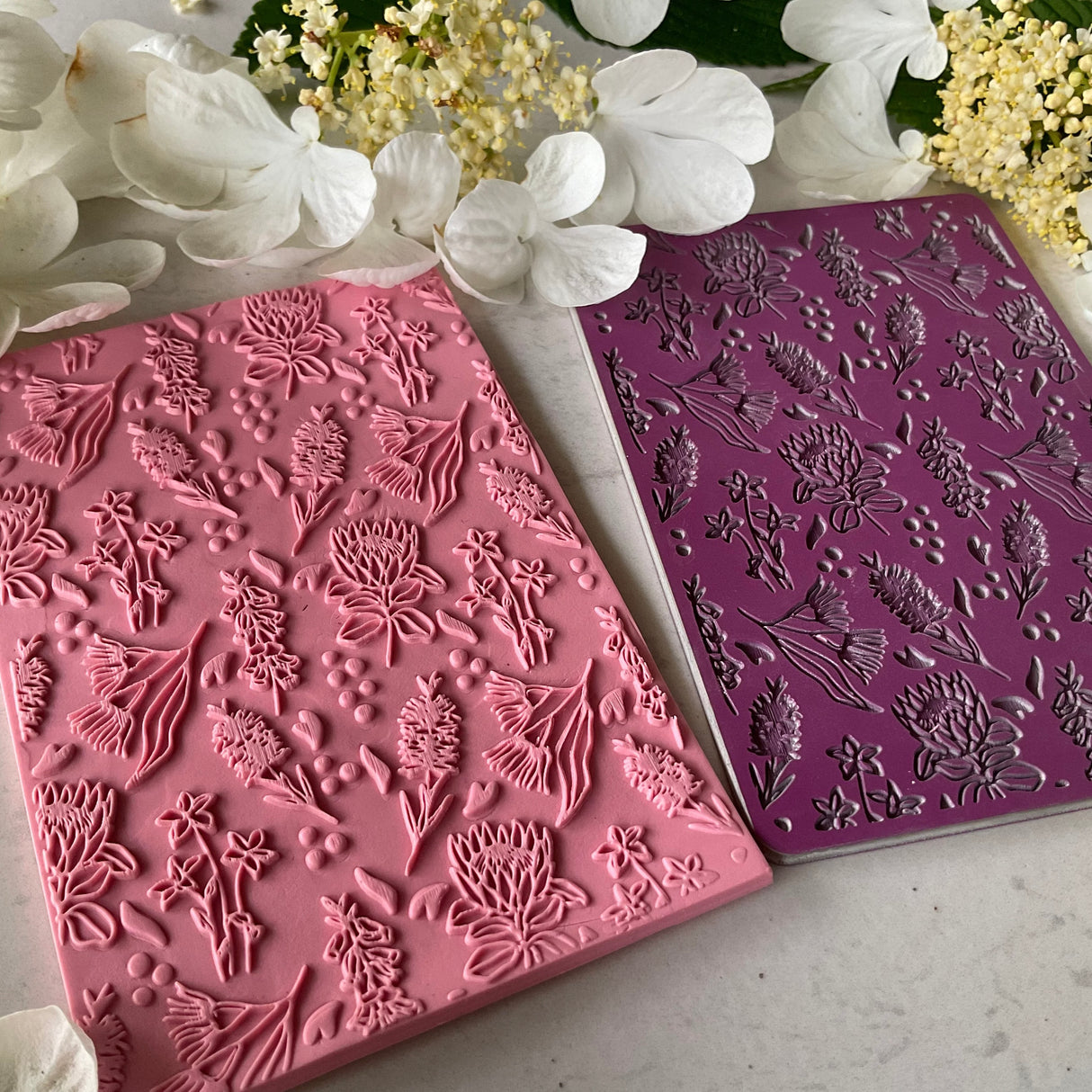 Australian Flowers (Bottlebrush, Protea, Eucalyptus) - Texture Mat