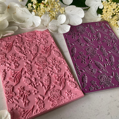 Australian Flowers (Bottlebrush, Protea, Eucalyptus) - Texture Mat