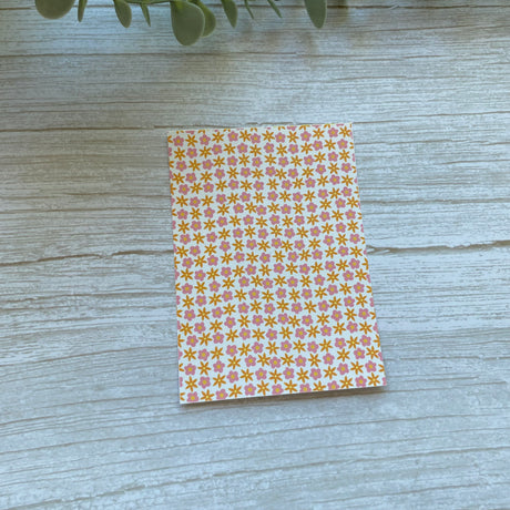Retro Flowers in Peach - Water Soluble Transfer