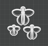 3D Scissor Bow Trio Cutter Set STL - digital download