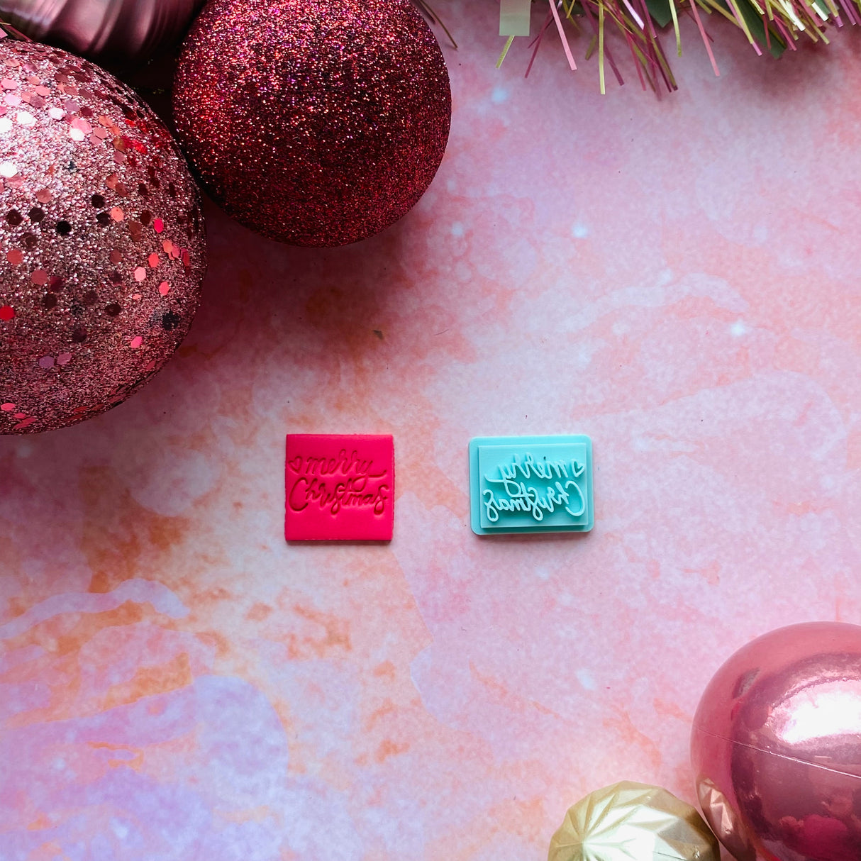 Fancy Merry Christmas Stamp