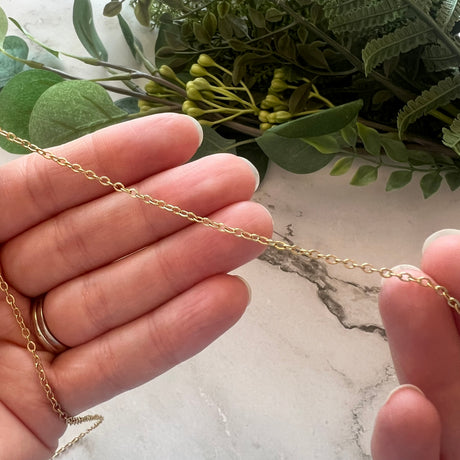Fine Cable Chain - Gold Plated Stainless Steel - 5 metres
