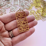Magical Mushrooms Charms - Gold Plated Stainless Steel