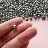 6mm Ball Posts with Loop - Stainless Steel