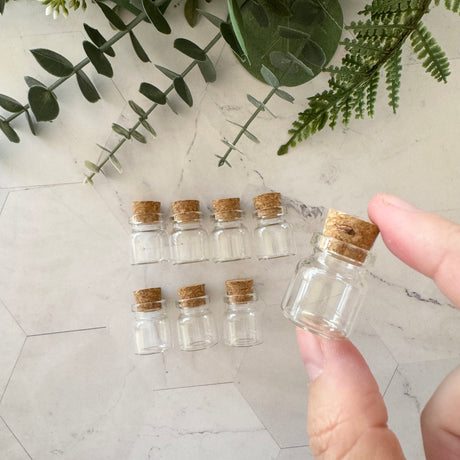 Ultra Mini Glass Bottles -  8 pack