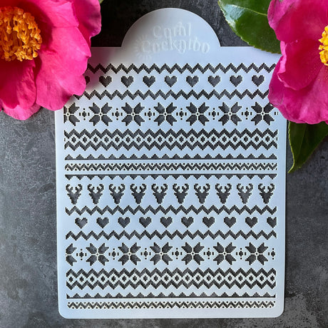 Micro Christmas Sweater Stencil (ST045)
