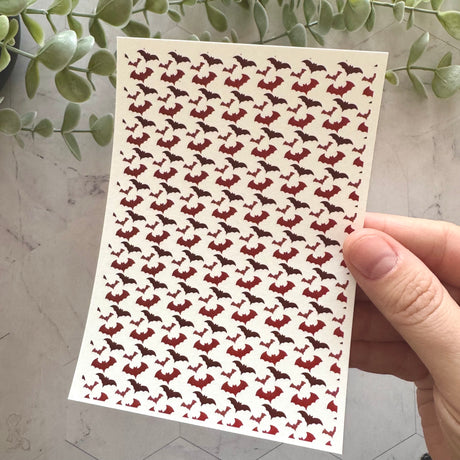 Spooky Bats Large - Water Soluble Transfer