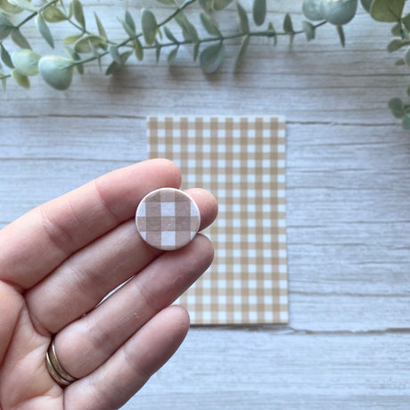 Gingham - Water Soluble Transfer