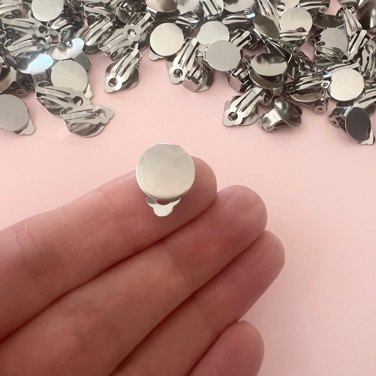12mm Clip-On Earrings - 304 Stainless Steel