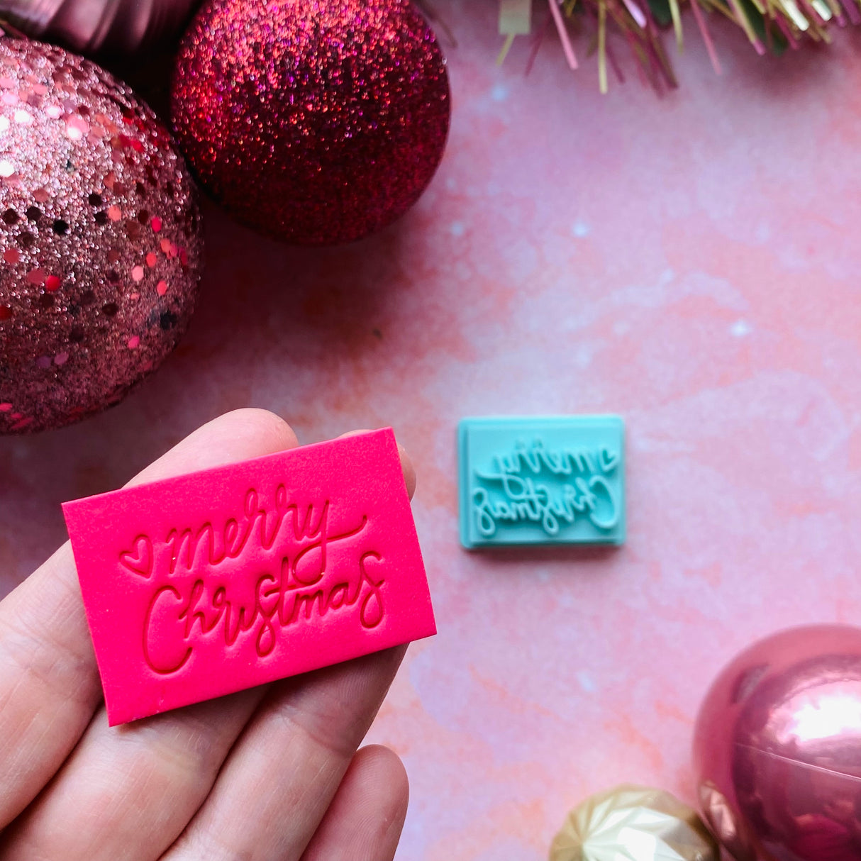 Fancy Merry Christmas Stamp