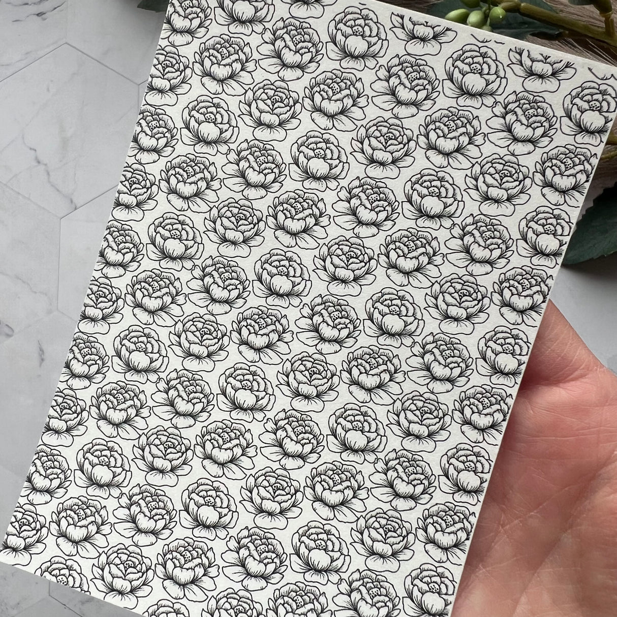 Peony - Water Soluble Transfer