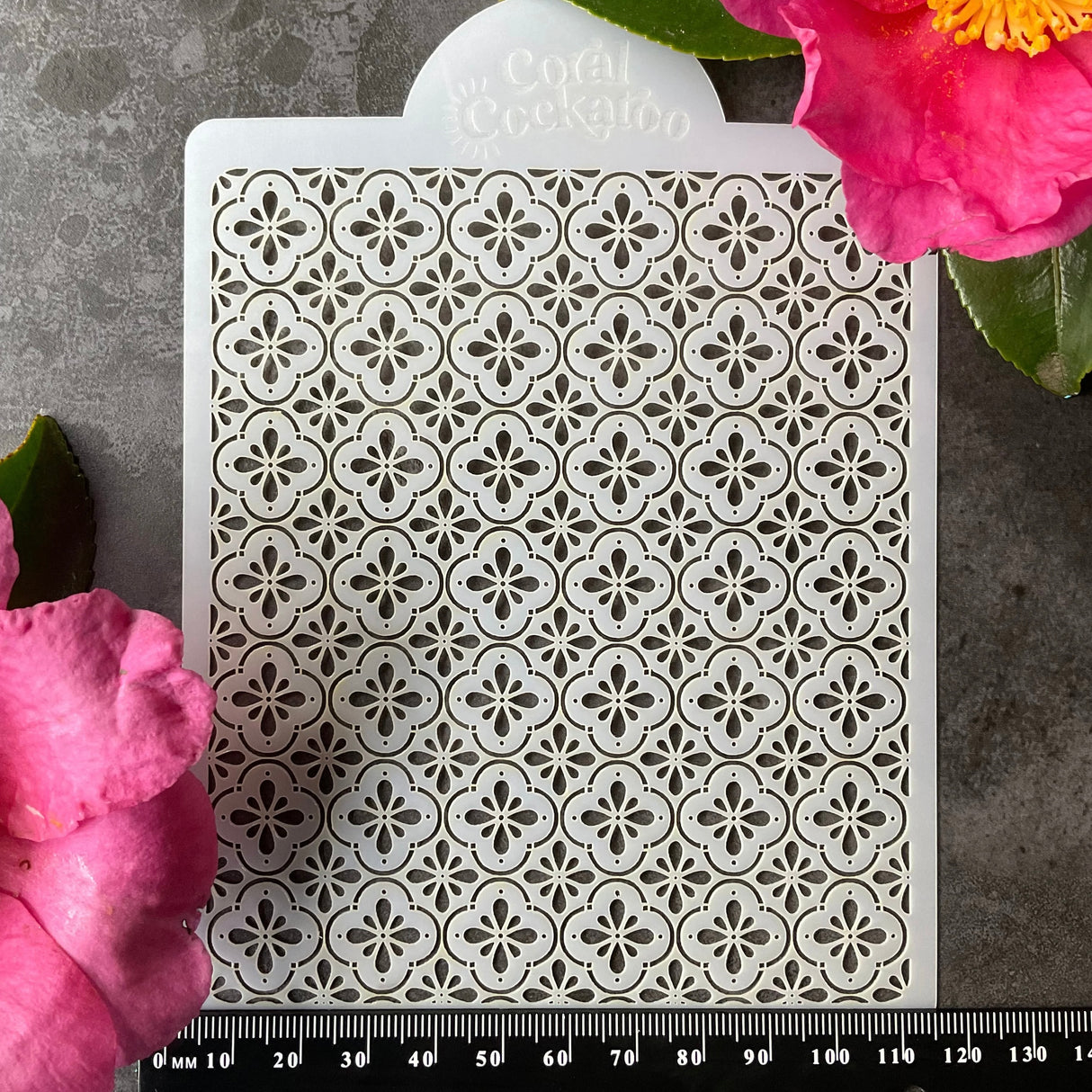 Boho Floral Tiles Stencil (ST020)