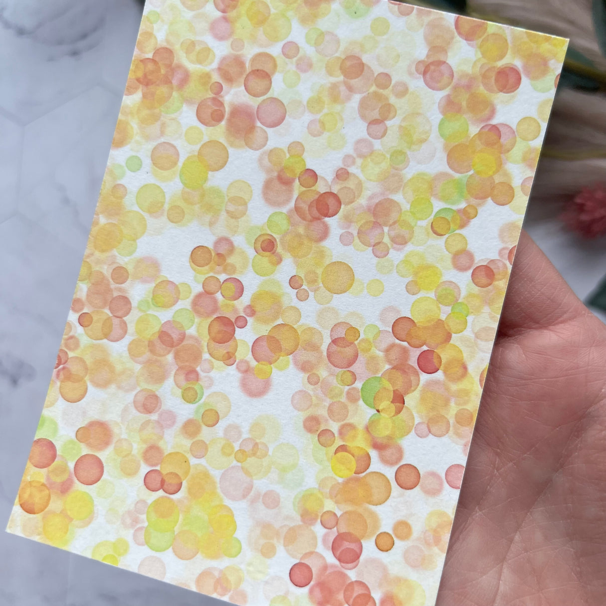Watercolour Spots - Water Soluble Transfer