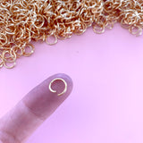 9mm Jump Rings - Gold Plated - Surgical Stainless Steel