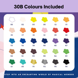 Arrtx Acrylic Paint Pens - 30 Colour Set Paint Markers