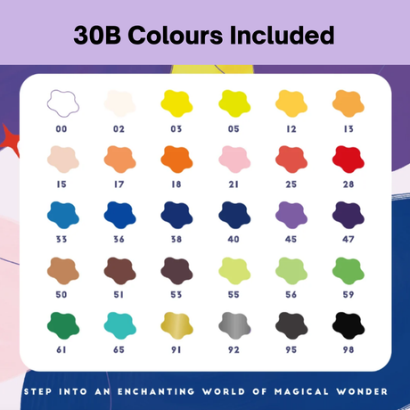 Arrtx Acrylic Paint Pens - 30 Colour Set Paint Markers