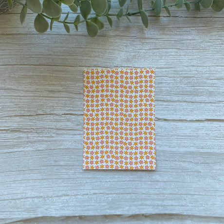 Retro Flowers in Peach - Water Soluble Transfer