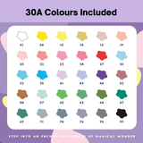 Arrtx Acrylic Paint Pens - 30 Colour Set Paint Markers