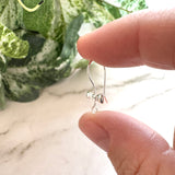 Bow Hook - Bright Silver (Vertical Loop)