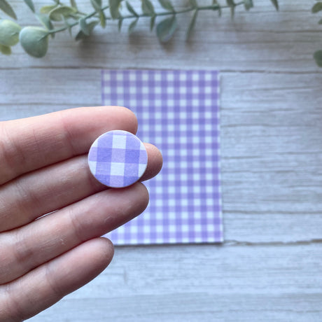 Gingham - Water Soluble Transfer