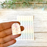 Floating Paper Cranes in rainbow - Water Soluble Transfer
