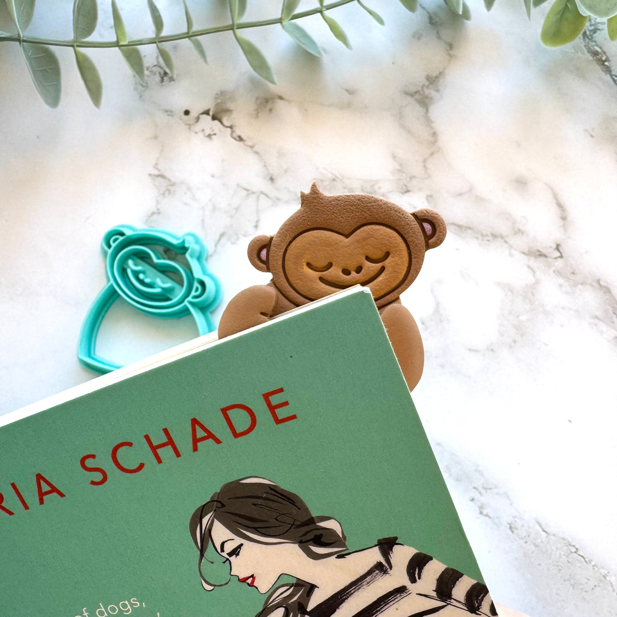 Monkey Book Snuggle - Bookmark Cutter Set