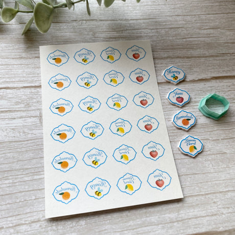 Jar Labels - Water Soluble Transfer