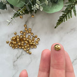 Scalloped Bead Cap 7.5mm - Gold Plated Stainless Steel - 50 pack
