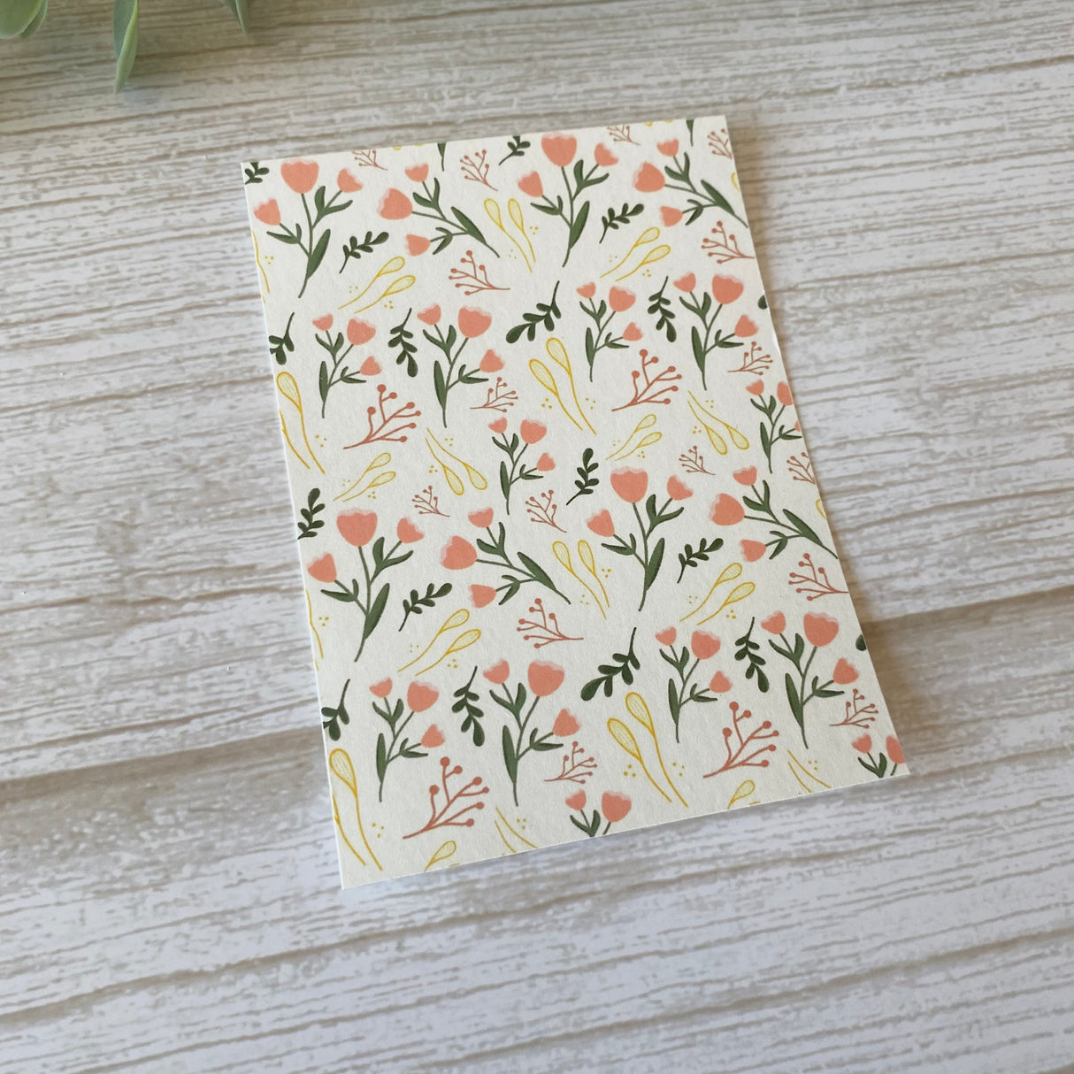 Cottage Flowers in Pink - Water Soluble Transfer