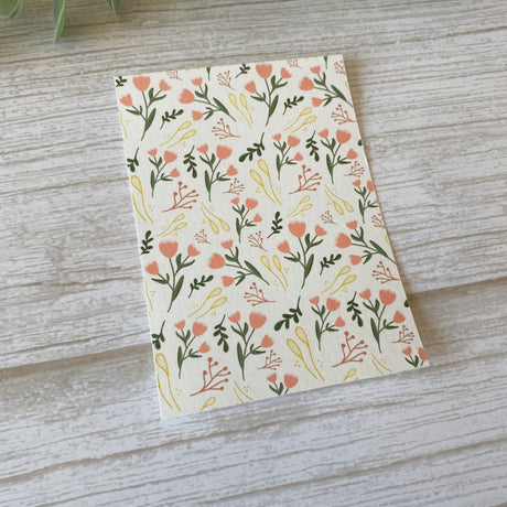 Cottage Flowers in Pink - Water Soluble Transfer