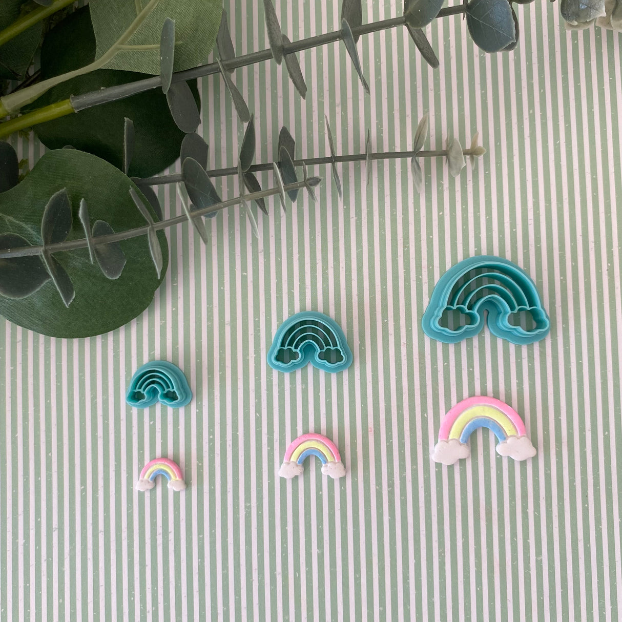 Rainbow with Clouds Cutter