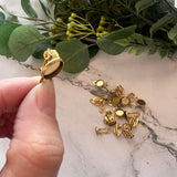 10mm Minimalist Bezel Clip-On Earrings - Gold Plated Stainless Steel