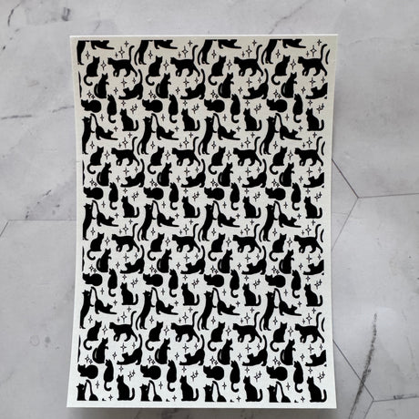 Celestial Kitties - Water Soluble Transfer