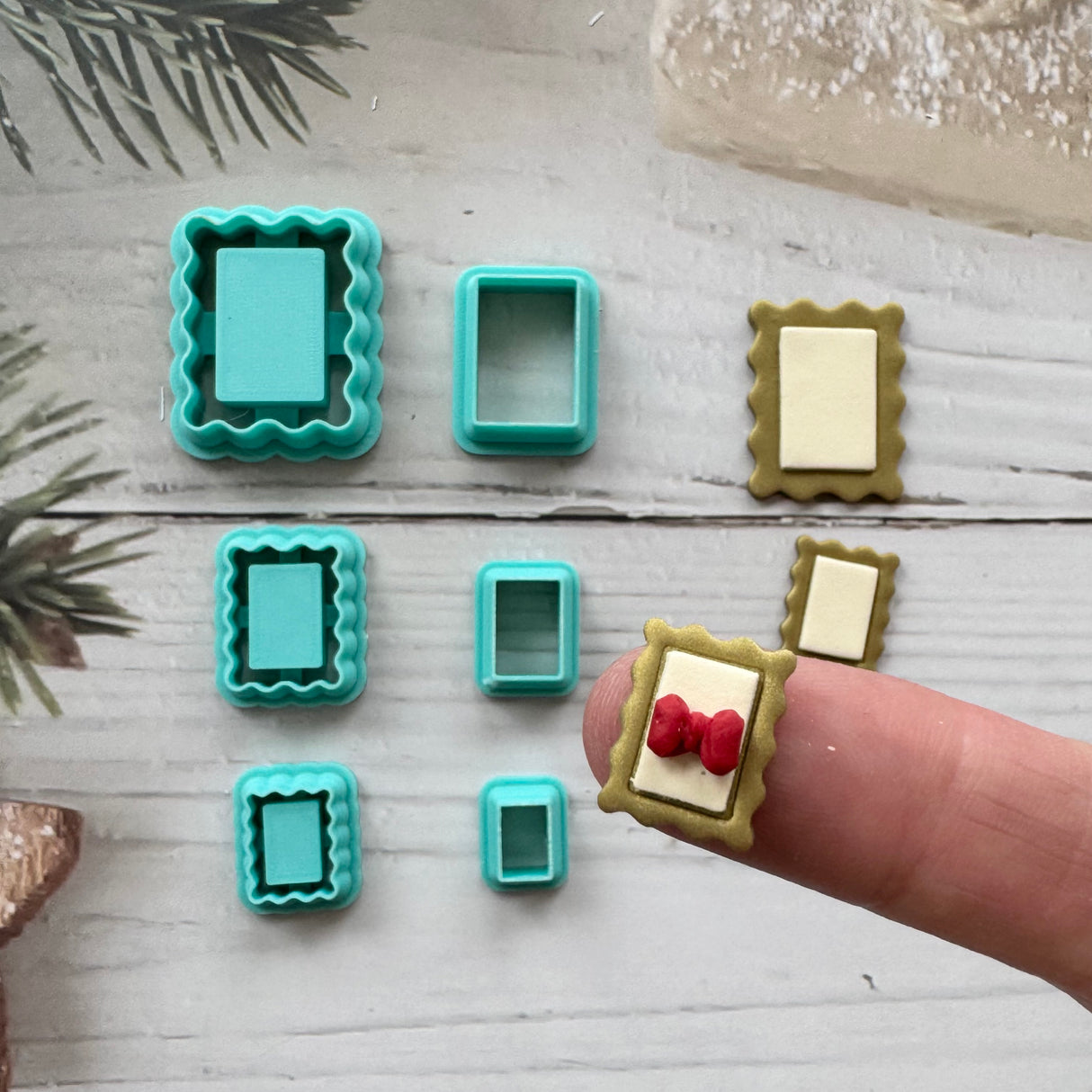 Postage Stamp Frame Stacks Cutter - 2 Piece Set