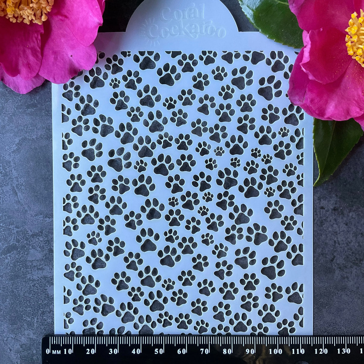 Mini Paw Prints of Love Stencil (ST042)