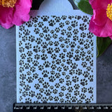 Mini Paw Prints of Love Stencil (ST042)