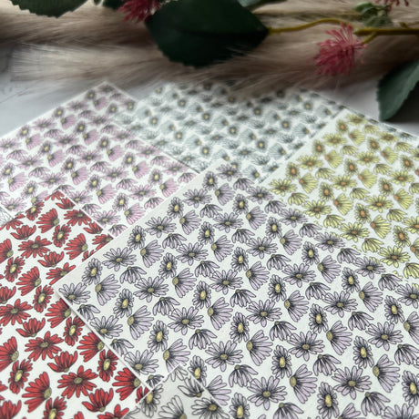 Floating Daisy - Water Soluble Transfer