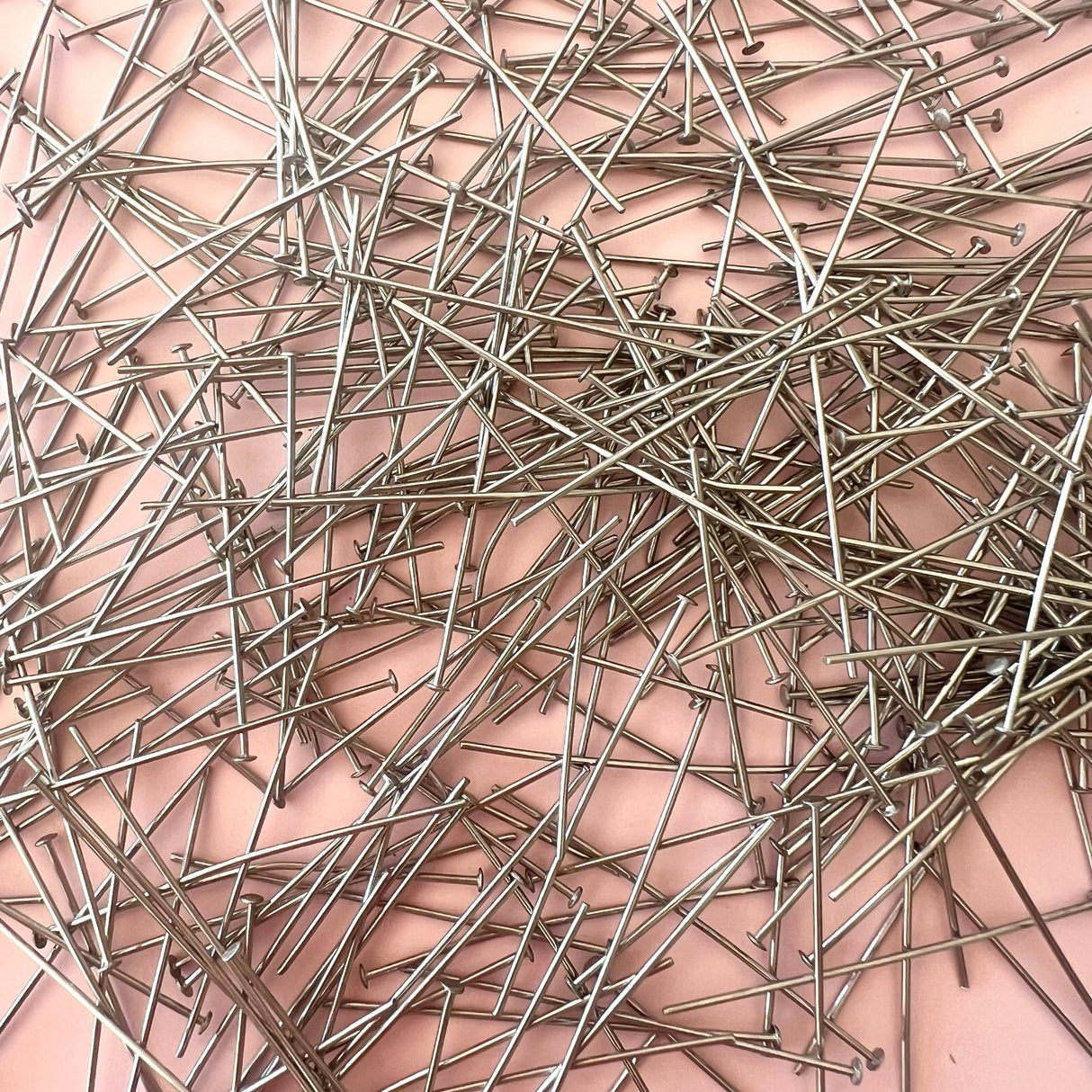 Flat Head Pins - Stainless Steel