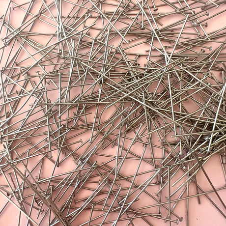 Flat Head Pins - Stainless Steel