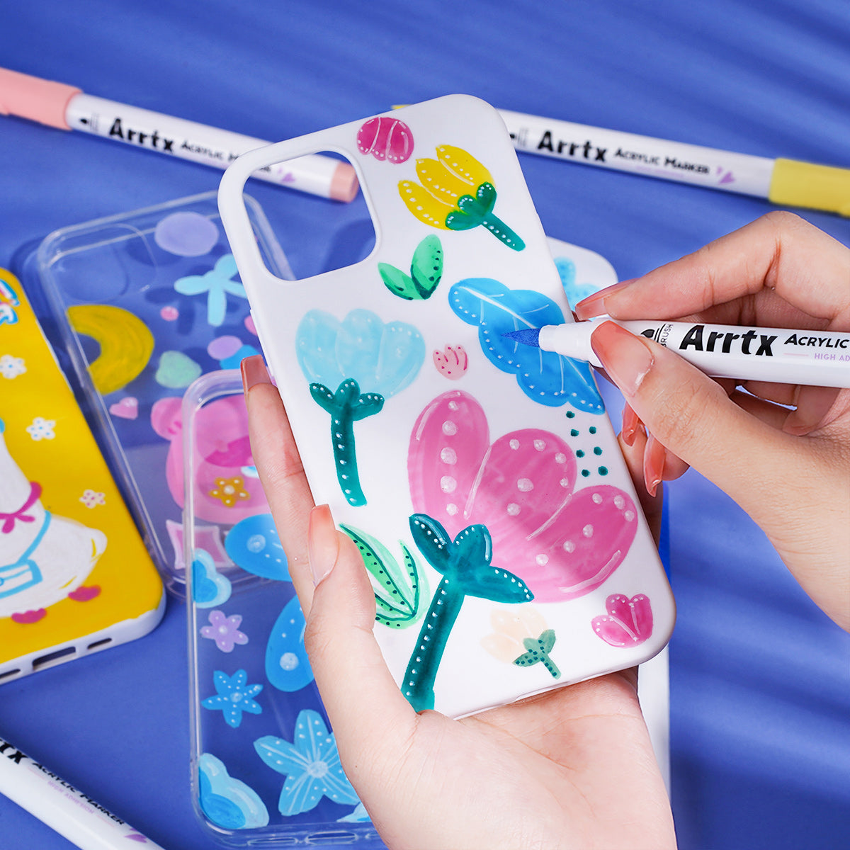 Arrtx Acrylic Paint Pens - 30 Colour Set Paint Markers
