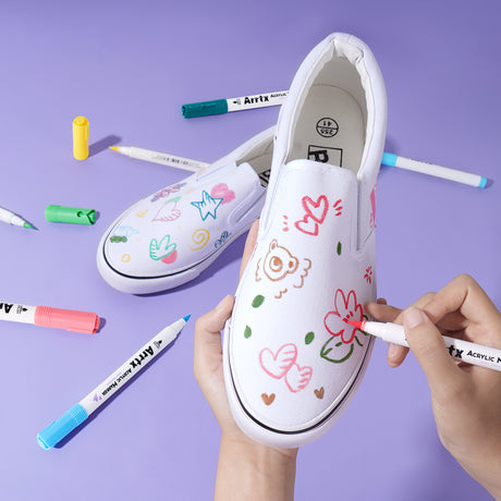 Arrtx Acrylic Paint Pens - 30 Colour Set Paint Markers