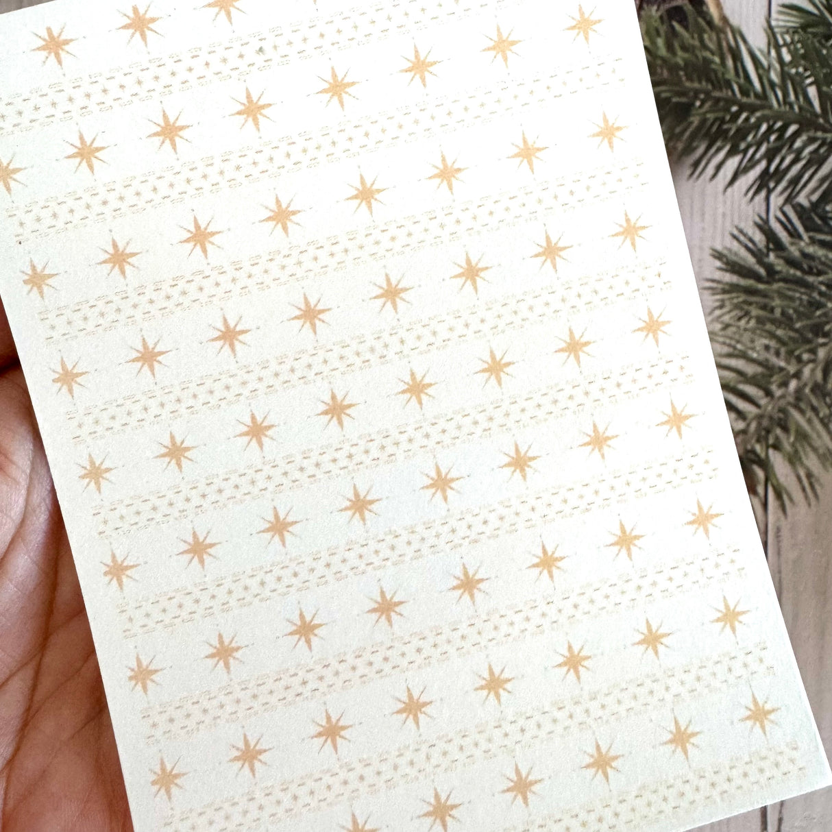 Christmas Sweater Stars - Water Soluble Transfer