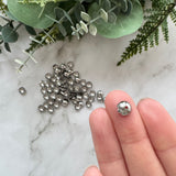 Scalloped Bead Cap 7.5mm - Stainless Steel - 50 pack