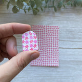 Retro Flowers in Raspberry - Water Soluble Transfer