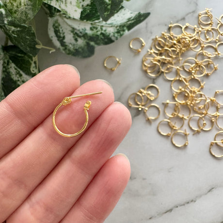 Mini Hoops - Gold Plated Stainless Steel