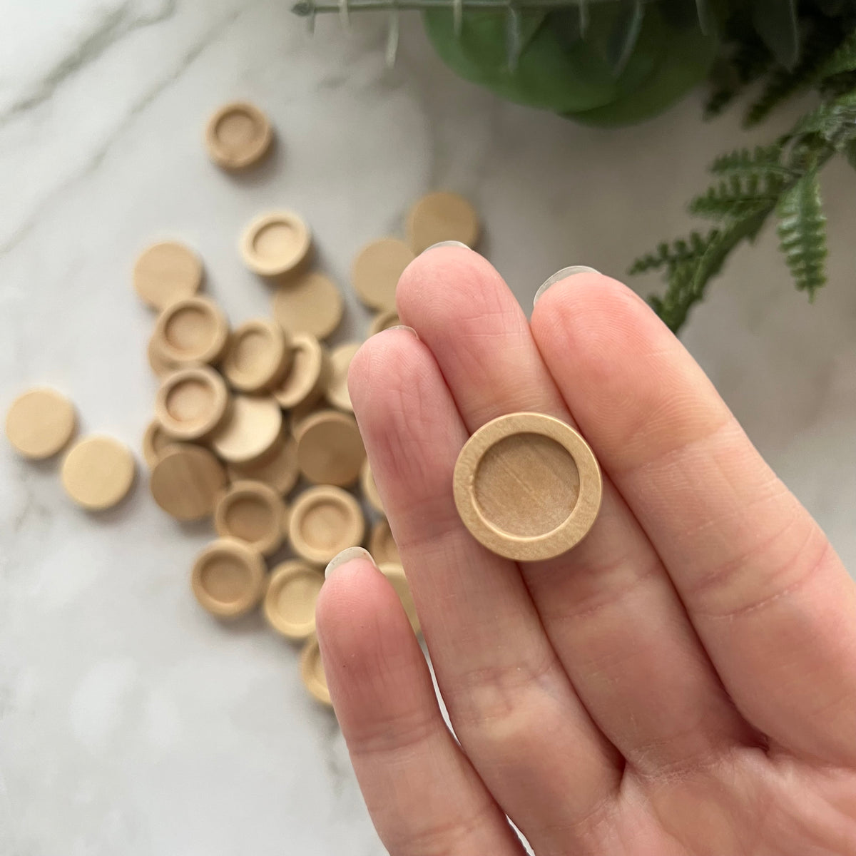 Wooden Bezel Tray - Oak Colour (three sizes)