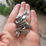 10mm Minimalist Bezel Clip-On Earrings - Stainless Steel