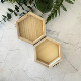 Keepsake Wooden Hexagon Box