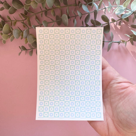 Tiled Retro Flower - Water Soluble Transfer